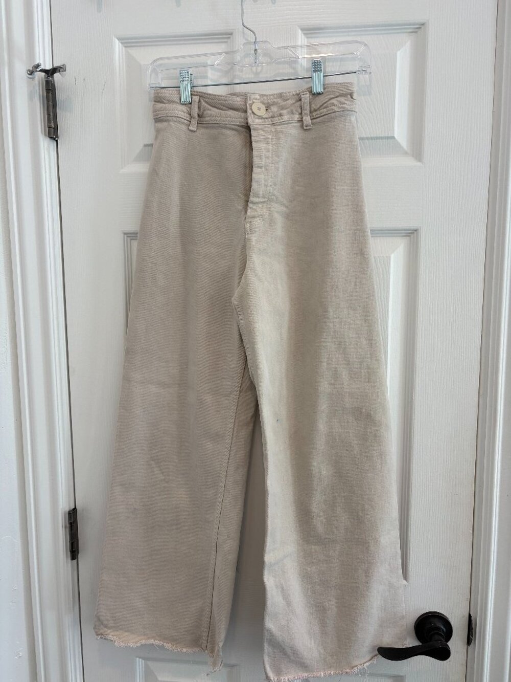 Sara highr rise "The Marine Straight" White Denim Womens size 4